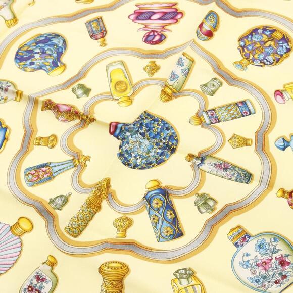 HERMES Authentic Yellow Silk Scarf - Picture 5 of 5